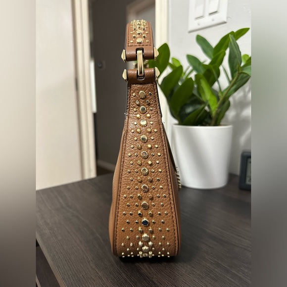 Michael Kors Piper Small Pebbled Leather Shoulder Bag - Picture 3 of 12